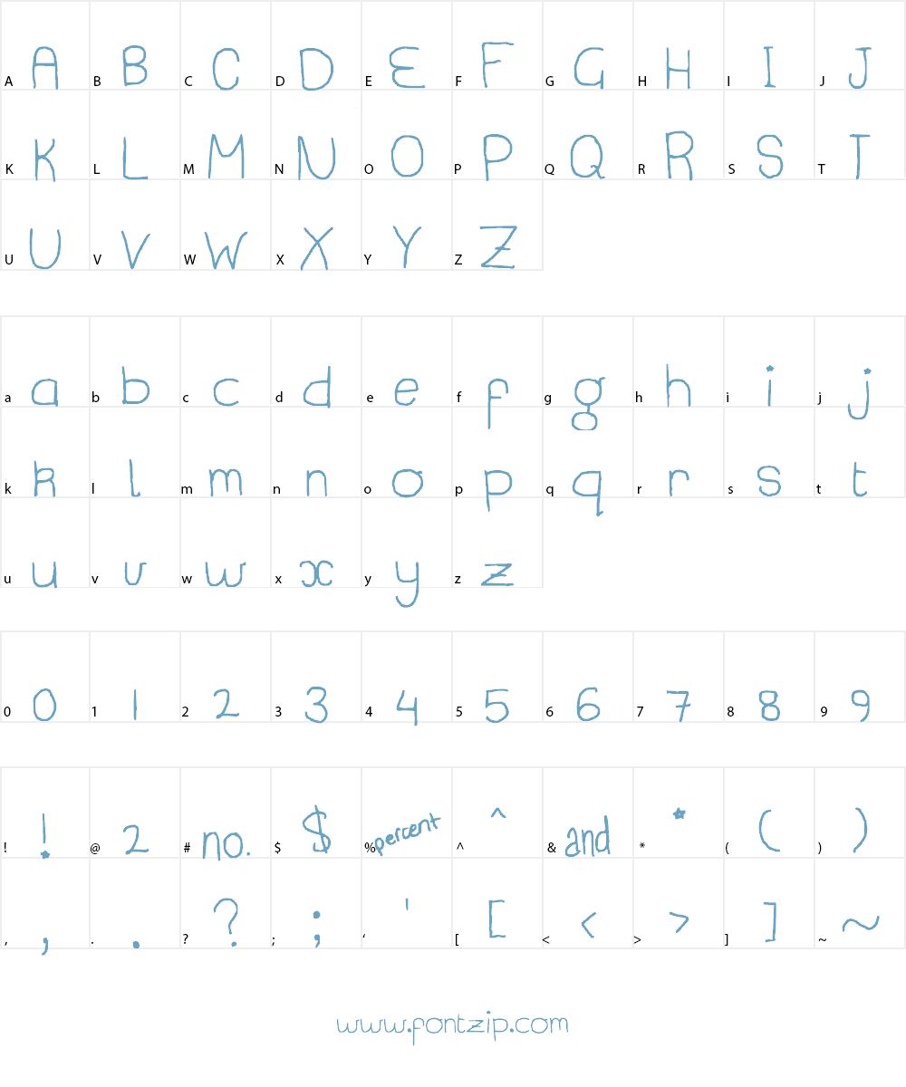 just that neat Font Character